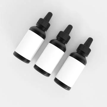 Dropper bottle mockup イラスト素材