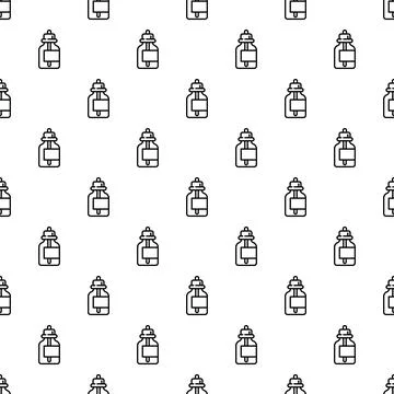Dropper bottle seamless pattern for cosmetic and medical liquid Stock Illustration