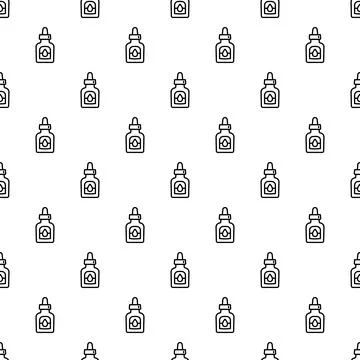 Dropper bottles pattern for beauty and health products Stockillustratie