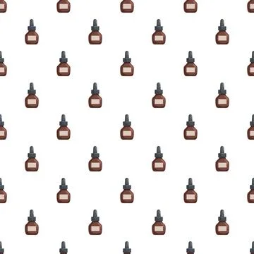 Dropper bottles pattern creating a health and beauty background Ilustración de archivo
