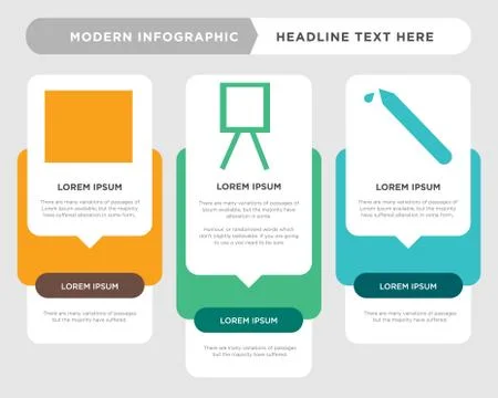 Dropper, Canvas, Browser infographic Stock Illustration