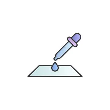 Dropper color gradient vector icon Stock Illustration