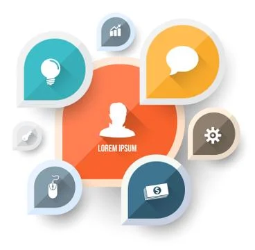 Dropper colour with icons 스톡 일러스트