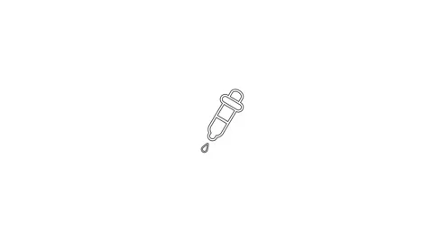 Dropper Dropping Serum Into Her Palm Isolated on a white Background. Stock Footage 306558118
