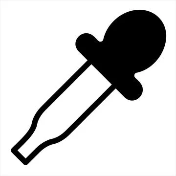 Dropper glyph icon vector illustration isolated on white background Illustrazione stock