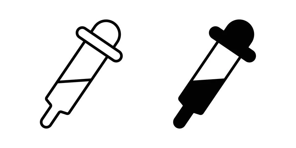 Dropper icon graphic element. web icon set Illustrazione stock
