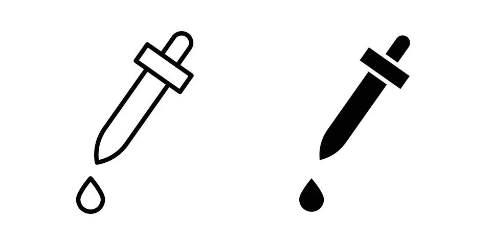 Dropper icon graphic element. web icon set 库存插图