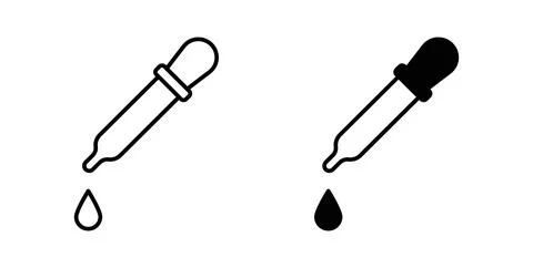 Dropper icon symbol. Flat Vector illustration Ilustração Stock