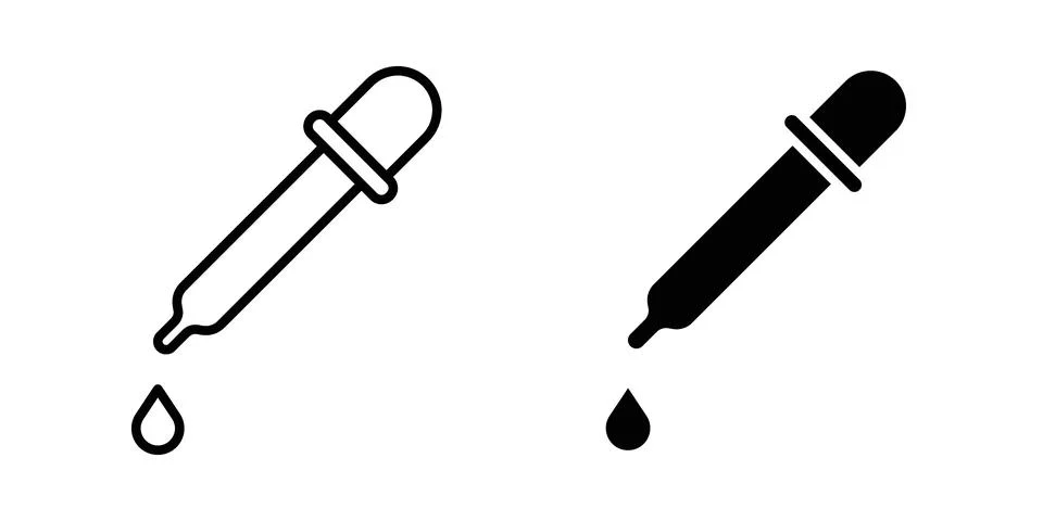 Dropper icon vector design illustrations Stock Illustration