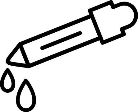 Dropper Line Icon Design Stock Illustration