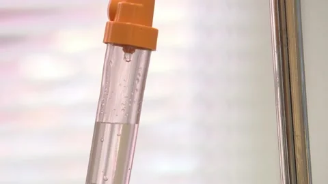 Dropper with medicine close-up. Stock Footage 147268068