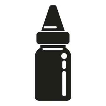 Dropper oil test icon simple vector. Rapid sample Stock Illustration