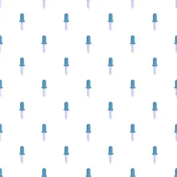 Dropper pattern illustrating scientific research and laboratory tools Stock Illustration