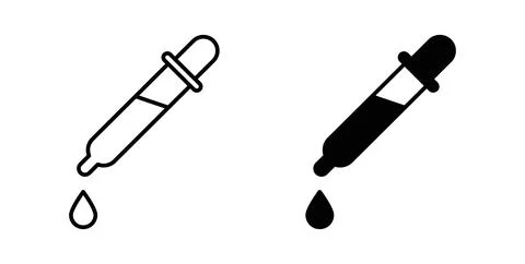 Dropper pipette icon vector art Illustrations Stock Illustration
