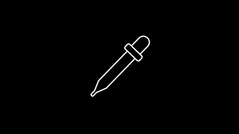 Dropper Pipette Serum Liquid Drop Animation on Green Screen Background 4K Stock Footage 336590466