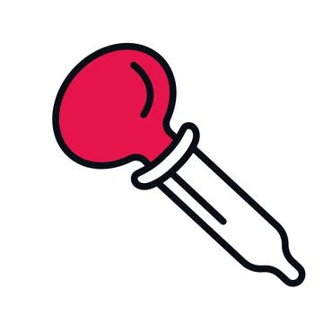 Dropper science icon Stock Illustration