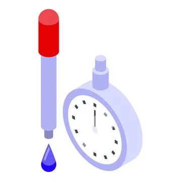 Dropper study icon isometric vector. Business case Stockillustratie