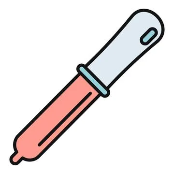 Dropper tool applying liquid in laboratory science research Ilustração Stock