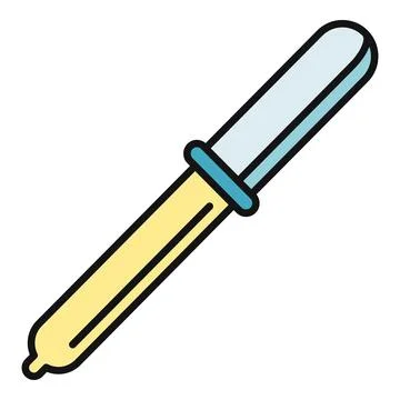 Dropper tool for chemistry laboratory science Ilustração Stock