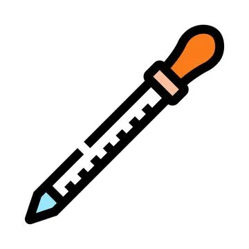 Dropper tool for science lab experiments Ilustração Stock