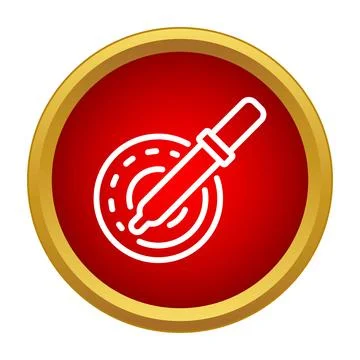 Dropper tool selecting color in graphic design Stock Illustration