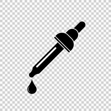 Dropper vector flat pictogram illustration isolated on white background Stock Illustration