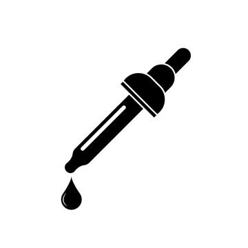 Dropper vector flat pictogram illustration Stock Illustration