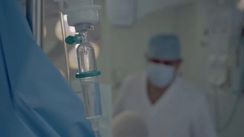 Dropper when performing medical operations by a medical personnel Stock Footage 104923791