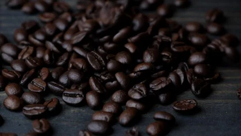 Dropping Coffee Bean Stock-Footage 90022469