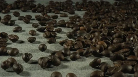 Dropping coffee beans Video stock 138213421