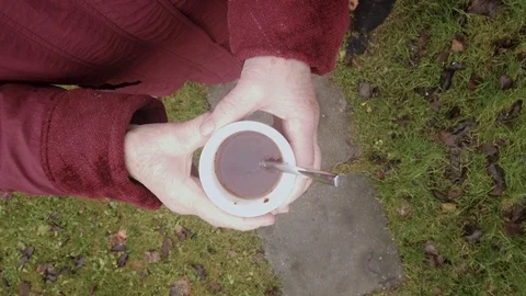 Dropping coffee cup Video stock 119655394