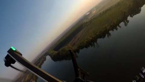 Dropping the drone to the ground - falling drones  - Collision of two drones 動画素材 97511078