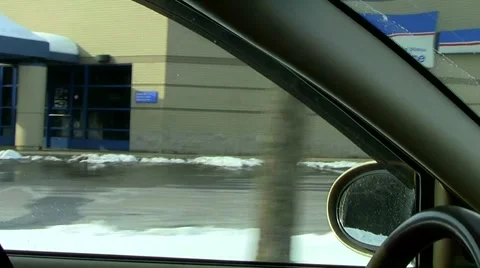 Dropping off outgoing mail  Stock Footage 1078927