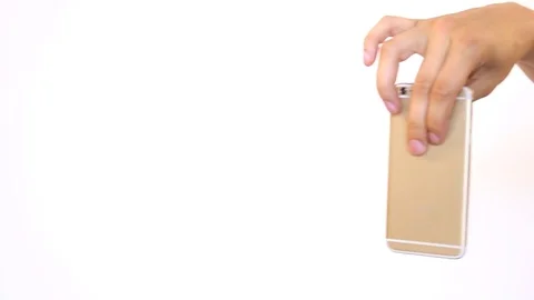 Dropping phone on purpose. Stock Footage 82584277