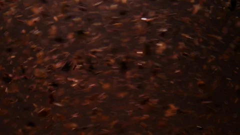 Dropping red ingredient into the water background Stock Footage 102787854