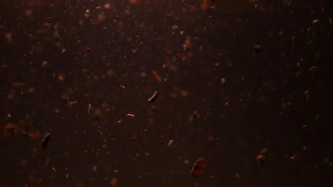 Dropping red ingredient into the water background Stock Footage 102788924