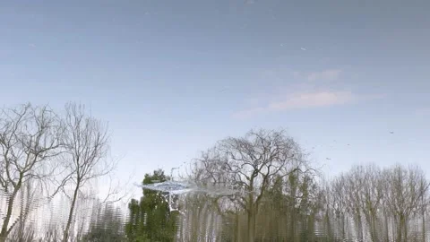 Dropping of stone and it creates waves Stock Footage 154178957