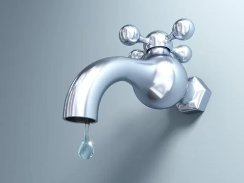 Dropping tap Stock Illustration