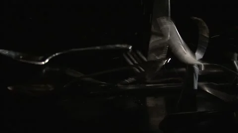 Dropping Utensils Stock Footage 47491725