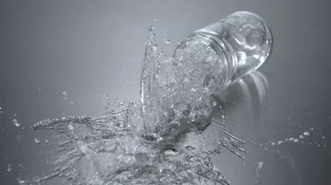Dropping water bottle, Slow Motion Stock Footage 11841980