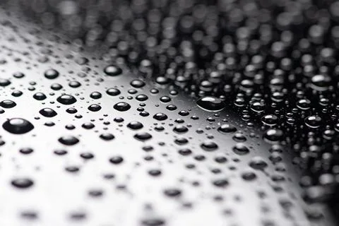 Drops abstract glass texture surface. Drops shape bubble pattern background.  Stock Photos