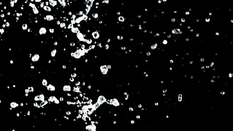 Drops And Splashes Of Water In Slow Motion - 30 Stock Footage 69836783