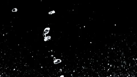 Drops And Splashes Of Water In Slow Motion - 24 Stock Footage 69837153