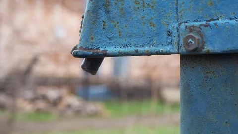 Drops are dripping from the tap Stock Footage 129899631