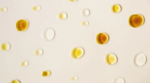 Drops of assorted vegetable oils for a healthy diet Stock Photos
