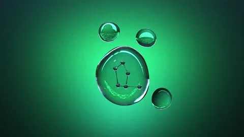 Drops background. Cosmetics concept. Liquid backdrop.  Stock Footage 229118530