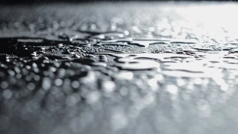 Drops on black Stock-Footage 154427453