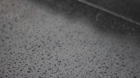 Drops of black marble flow background liquid surface 스톡 동영상 111764190