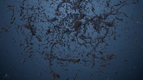 Drops of black, oil, 3d render, slow motion. Stock Footage 104511954