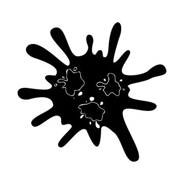 Drops with black spots Stock Illustration